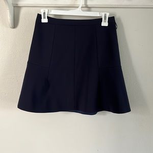 Navy A line J crew skirt